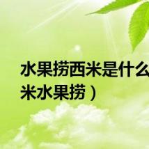 水果捞西米是什么（西米水果捞）