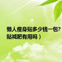 懒人瘦身贴多少钱一包?(懒人贴减肥有用吗)