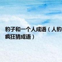 豹子和一个人成语（人豹子成语疯狂猜成语）