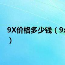 9X价格多少钱（9x价格）