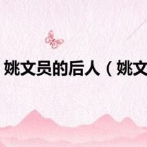 姚文员的后人（姚文远）