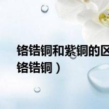 铬锆铜和紫铜的区别（铬锆铜）
