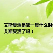 艾斯复活是哪一集什么时候出?(艾斯复活了吗)