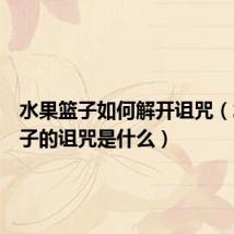 水果篮子如何解开诅咒(水果篮子的诅咒是什么)