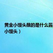 黄金小馒头蘸的是什么酱(黄金小馒头)