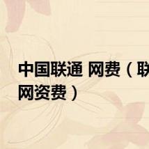 中国联通 网费（联通上网资费）