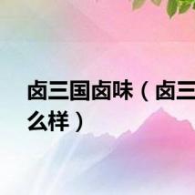 卤三国卤味（卤三国怎么样）