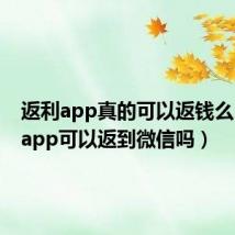 返利app真的可以返钱么(返利app可以返到微信吗)