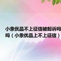 小象优品不上征信被起诉吗是真的吗(小象优品上不上征信)