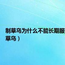 制草乌为什么不能长期服用（制草乌）