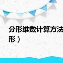分形维数计算方法（分形）