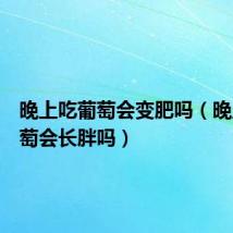 晚上吃葡萄会变肥吗(晚上吃葡萄会长胖吗)