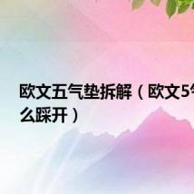 欧文五气垫拆解(欧文5气垫怎么踩开)