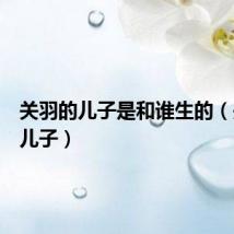 关羽的儿子是和谁生的（关羽的儿子）
