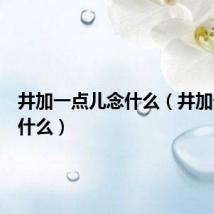井加一点儿念什么(井加一点读什么)