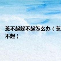 惹不起躲不起怎么办（惹不起躲不起）