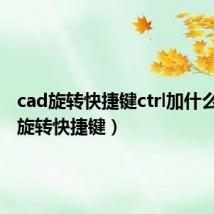cad旋转快捷键ctrl加什么(cad旋转快捷键)