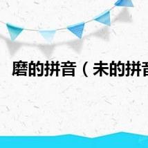 磨的拼音（未的拼音）