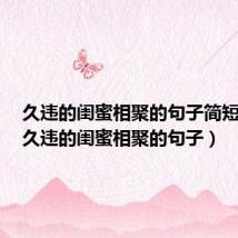 久违的闺蜜相聚的句子简短暖心(久违的闺蜜相聚的句子)
