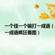 一个佳一个镜打一成语（佳镜打一成语疯狂看图）
