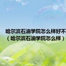 哈尔滨石油学院怎么样好不好知乎（哈尔滨石油学院怎么样）