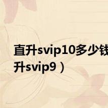 直升svip10多少钱（直升svip9）