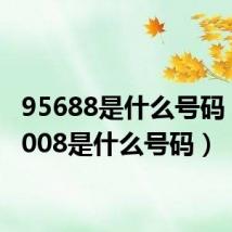 95688是什么号码（956008是什么号码）