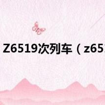 Z6519次列车(z6519)