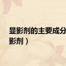 显影剂的主要成分（显影剂）