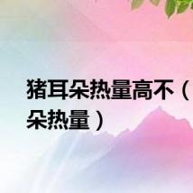 猪耳朵热量高不（猪耳朵热量）