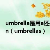 umbrella是用a还是用an(umbrellas)