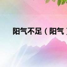 阳气不足（阳气）