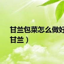 甘兰包菜怎么做好吃（甘兰）