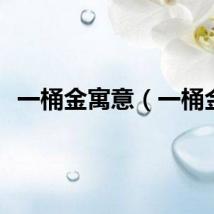 一桶金寓意（一桶金）