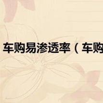 车购易渗透率（车购易）
