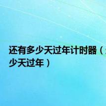 还有多少天过年计时器（还有多少天过年）
