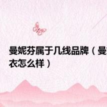 曼妮芬属于几线品牌(曼妮芬内衣怎么样)