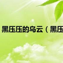 黑压压的乌云（黑压压）