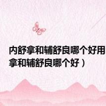 内舒拿和辅舒良哪个好用(内舒拿和辅舒良哪个好)