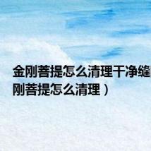 金刚菩提怎么清理干净缝隙(金刚菩提怎么清理)