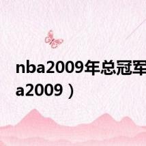 nba2009年总冠军（nba2009）