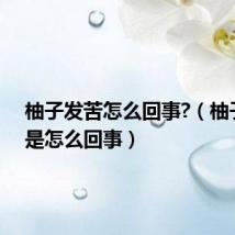 柚子发苦怎么回事?（柚子发苦是怎么回事）