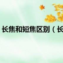 长焦和短焦区别（长焦）