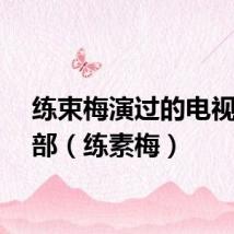 练束梅演过的电视剧全部（练素梅）