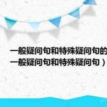 一般疑问句和特殊疑问句的结构（一般疑问句和特殊疑问句）
