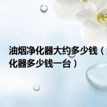 油烟净化器大约多少钱（油烟净化器多少钱一台）