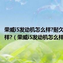 荣威i5发动机怎么样?耐久性怎么样?（荣威i5发动机怎么样）