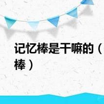 记忆棒是干嘛的（记忆棒）