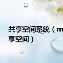 共享空间系统（msn共享空间）