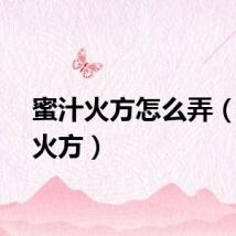 蜜汁火方怎么弄（蜜汁火方）
